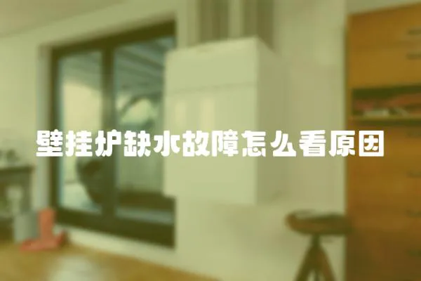 壁掛爐缺水故障怎么看原因