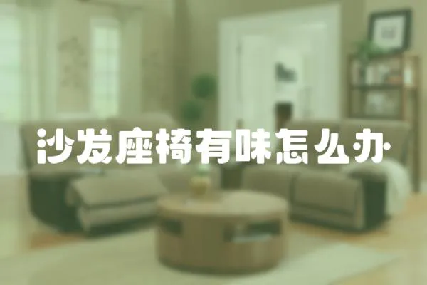 沙發(fā)座椅有味怎么辦