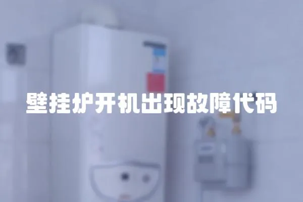 壁掛爐開機出現故障代碼