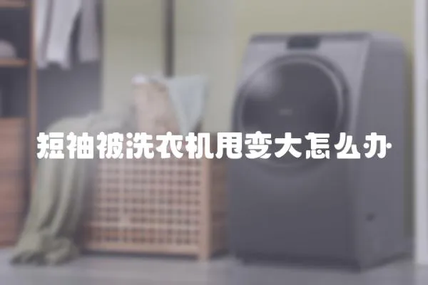 短袖被洗衣機甩變大怎么辦