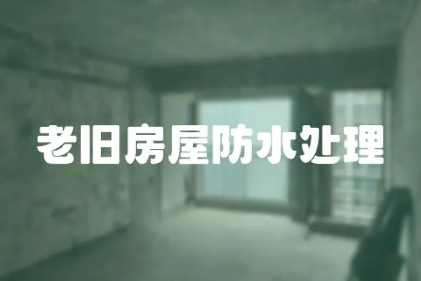 老舊房屋防水處理