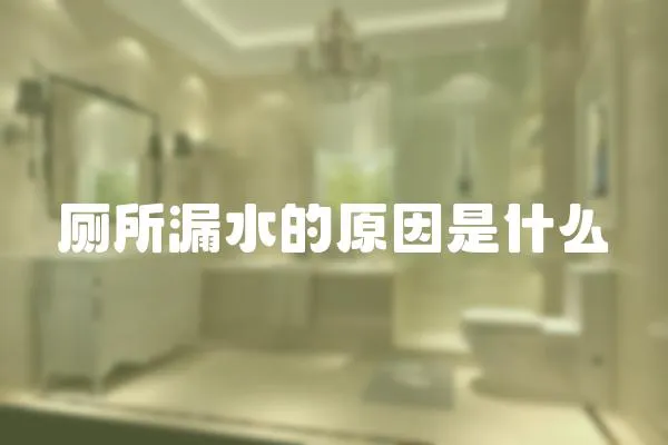 廁所漏水的原因是什么