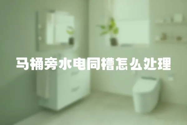 馬桶旁水電同槽怎么處理
