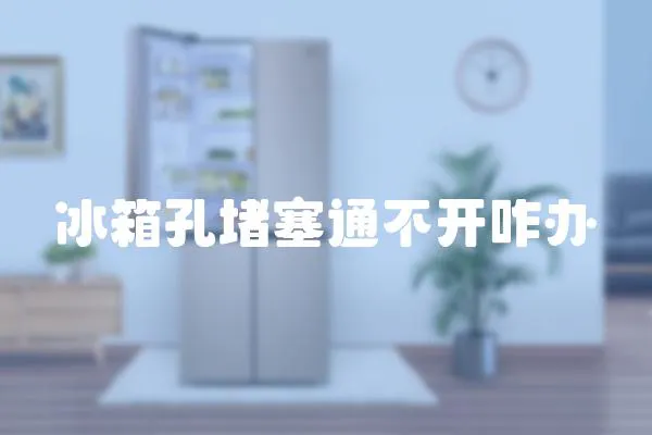 冰箱孔堵塞通不開咋辦