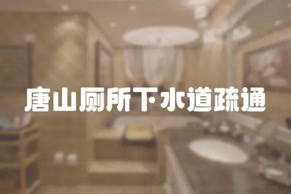 唐山廁所下水道疏通