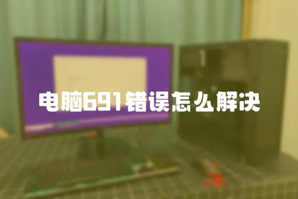 電腦691錯誤怎么解決