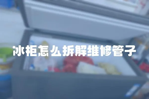 冰柜怎么拆解維修管子