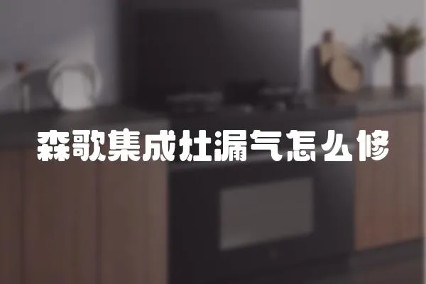 森歌集成灶漏氣怎么修