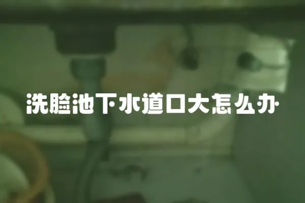 洗臉池下水道口大怎么辦