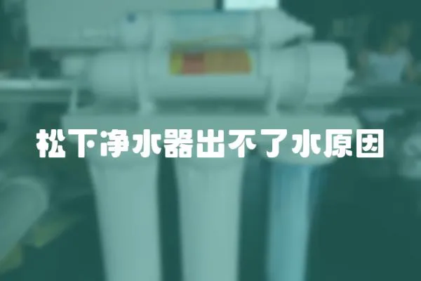 松下凈水器出不了水原因