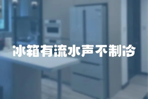 冰箱有流水聲不制冷