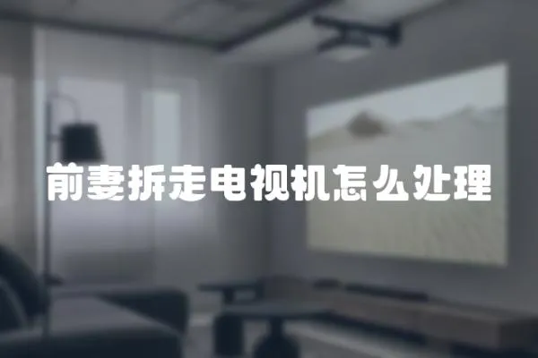 前妻拆走電視機怎么處理