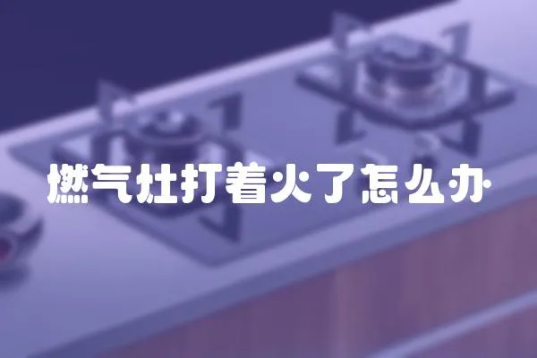 燃氣灶打著火了怎么辦