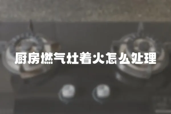 廚房燃氣灶著火怎么處理
