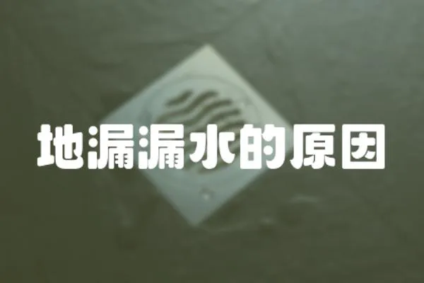 地漏漏水的原因