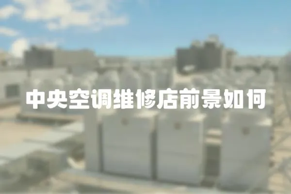 中央空調(diào)維修店前景如何