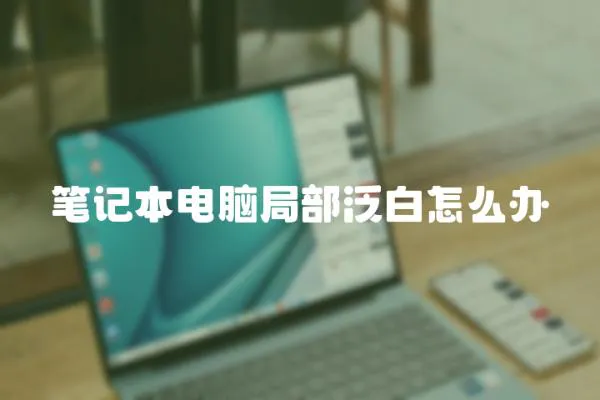 筆記本電腦局部泛白怎么辦