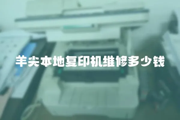 羊尖本地復印機維修多少錢