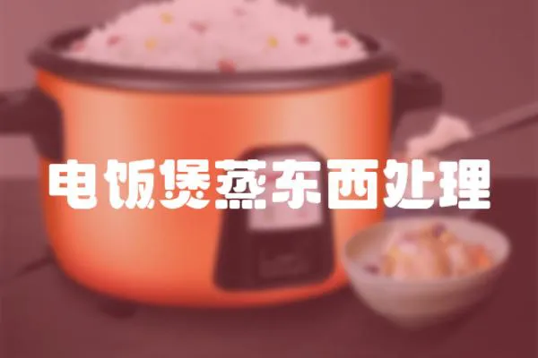 電飯煲蒸東西處理