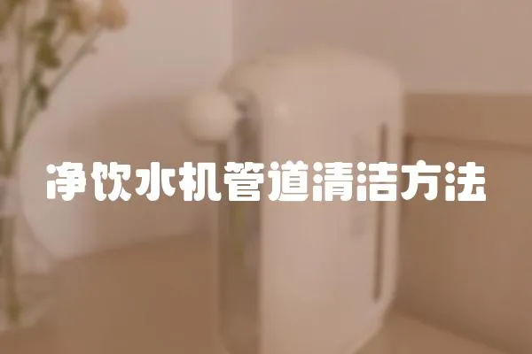 凈飲水機管道清潔方法