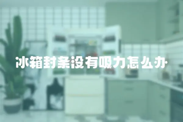 冰箱封條沒有吸力怎么辦