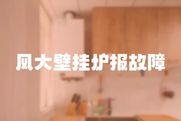 風大壁掛爐報故障