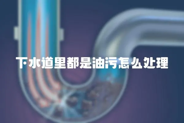 下水道里都是油污怎么處理