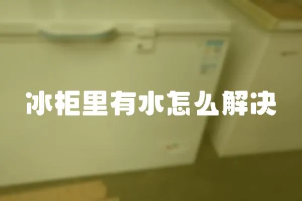 冰柜里有水怎么解決