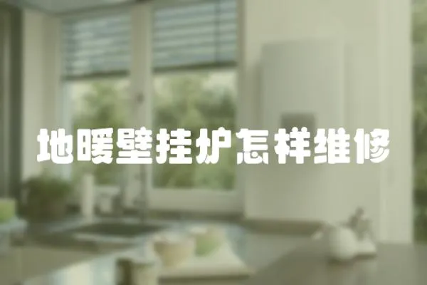 地暖壁掛爐怎樣維修