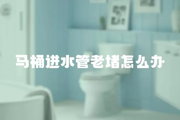 馬桶進水管老堵怎么辦