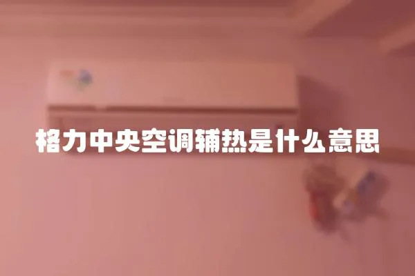 格力中央空調(diào)輔熱是什么意思