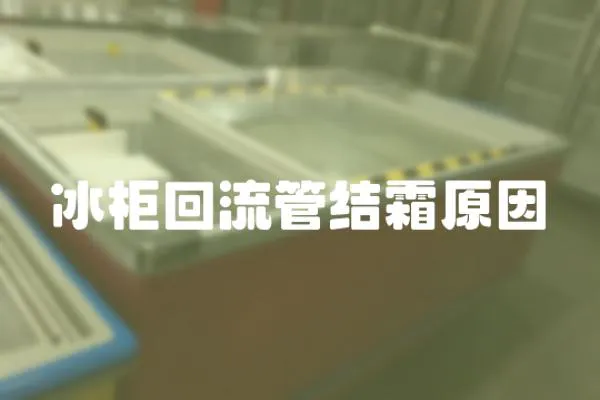 冰柜回流管結(jié)霜原因