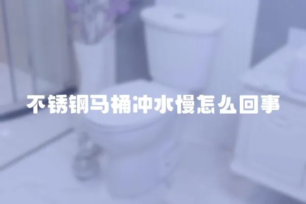 不锈钢马桶冲水慢怎么回事