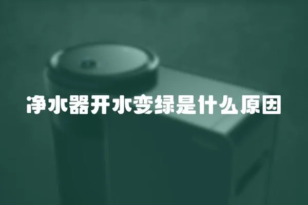 凈水器開水變綠是什么原因