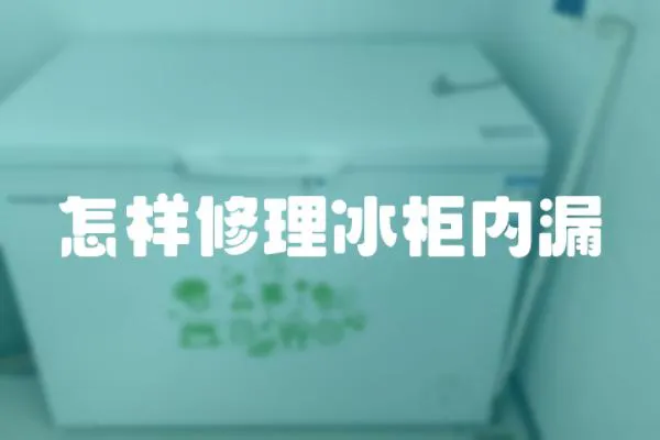 怎樣修理冰柜內漏