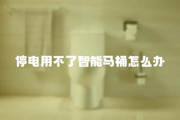 停電用不了智能馬桶怎么辦