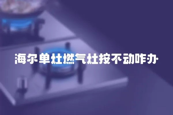 海爾單灶燃?xì)庠畎床粍?dòng)咋辦