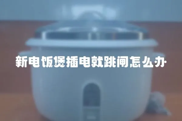 新電飯煲插電就跳閘怎么辦