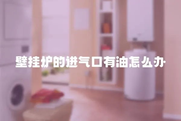 壁掛爐的進(jìn)氣口有油怎么辦