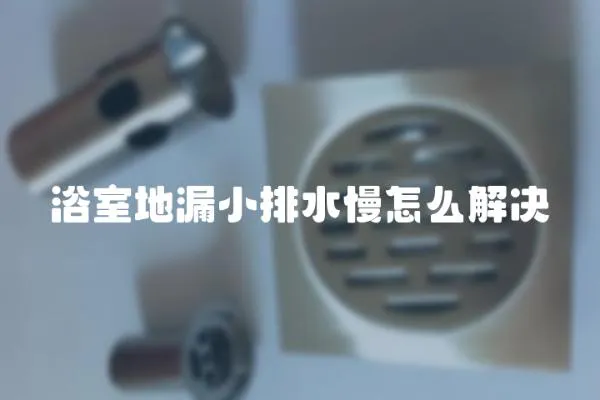 浴室地漏小排水慢怎么解決