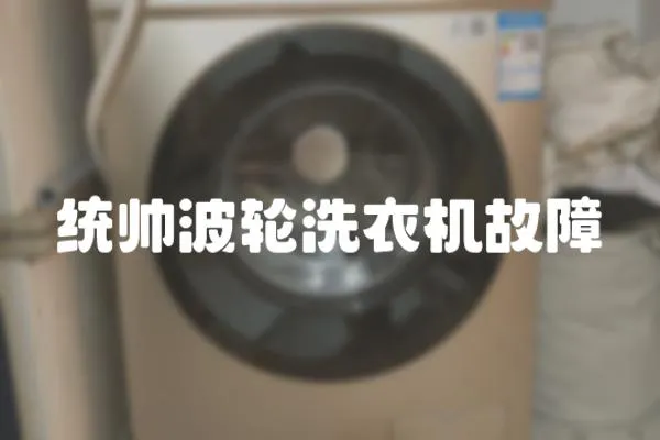 統帥波輪洗衣機故障