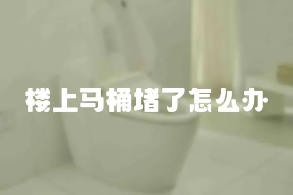 樓上馬桶堵了怎么辦