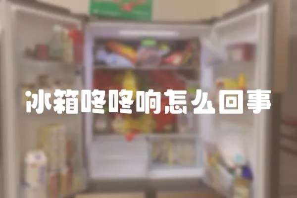 冰箱咚咚響怎么回事