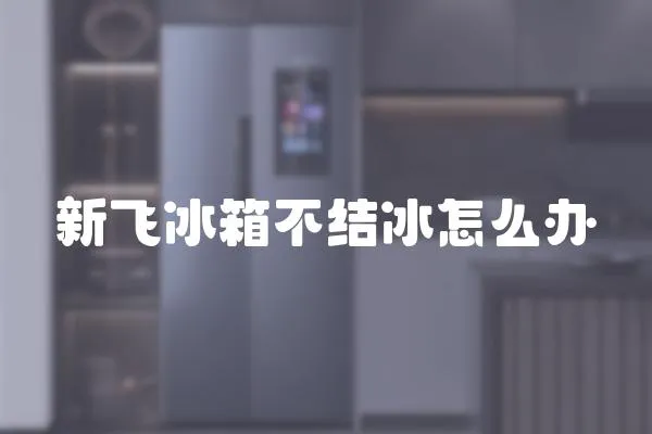新飛冰箱不結(jié)冰怎么辦