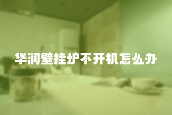 華潤壁掛爐不開機怎么辦