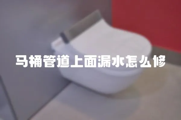 馬桶管道上面漏水怎么修