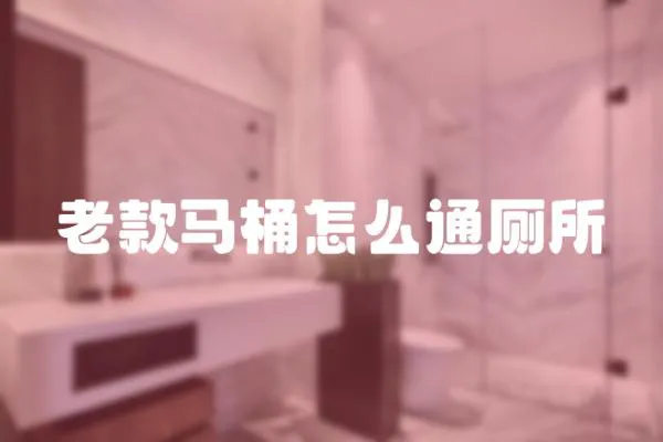 老款馬桶怎么通廁所