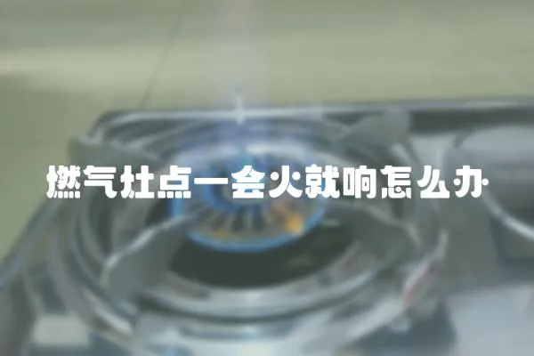 燃氣灶點一會火就響怎么辦