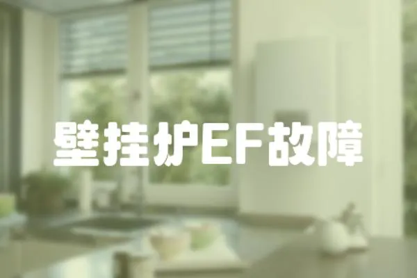 壁掛爐EF故障