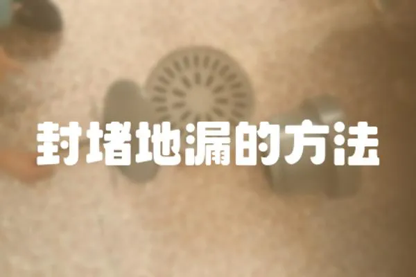 封堵地漏的方法